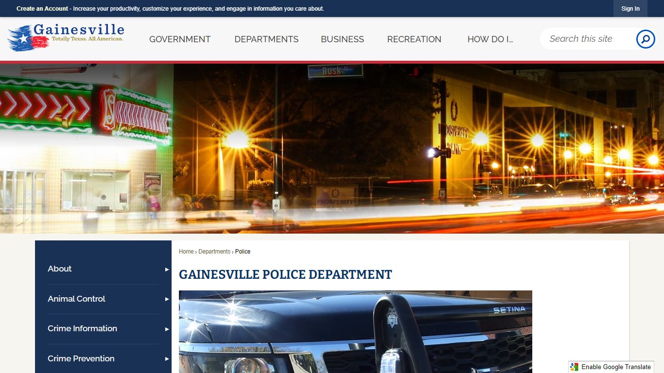 Gainesville Police Department | Gainesville, TX - Official Website